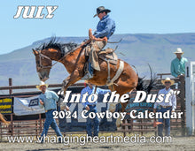 Load image into Gallery viewer, Into the Dust" 2024 Cowboy Calendar