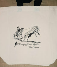 Load image into Gallery viewer, V Heart Logo Canvas Tote