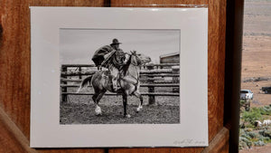 "Working Cows on a Cold Day" 8x10" Matted Print