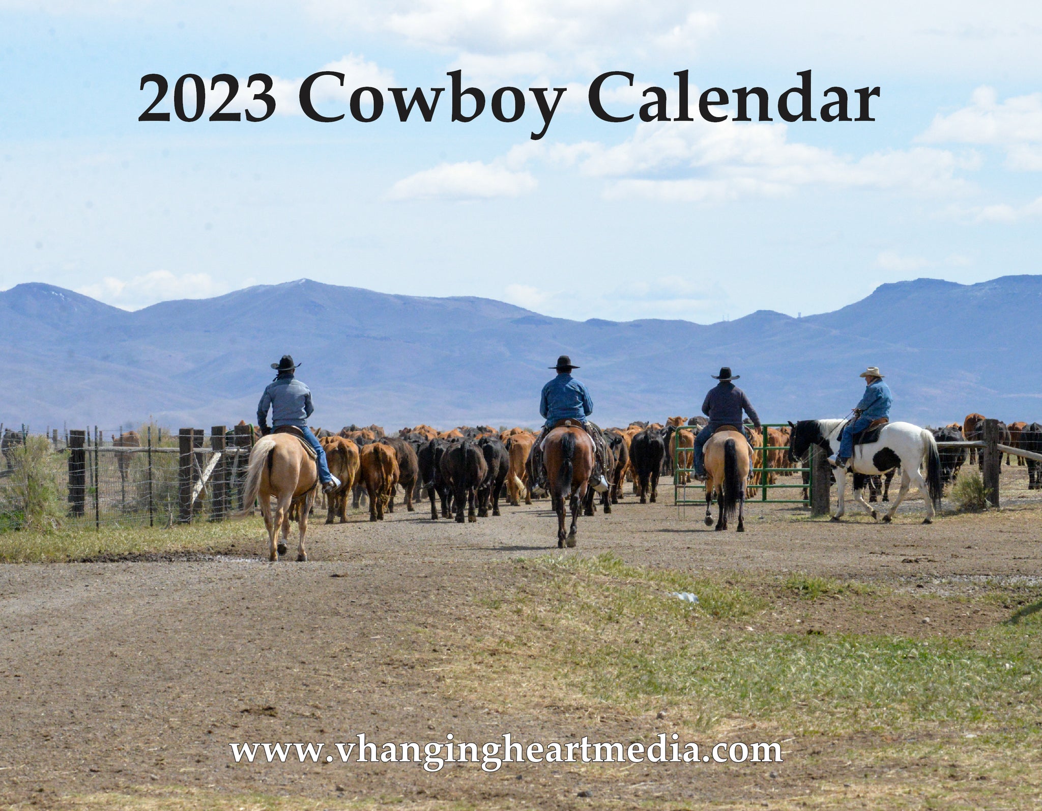 2023 Cowboy Calendar V Hanging Heart Media